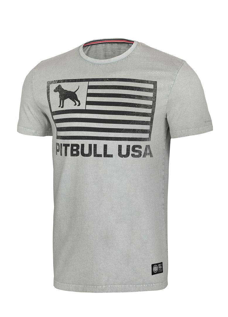T-Shirt PITBULL USA Grau