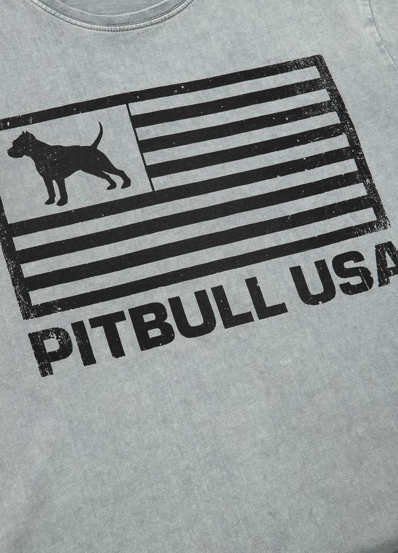 T-Shirt PITBULL USA Grau