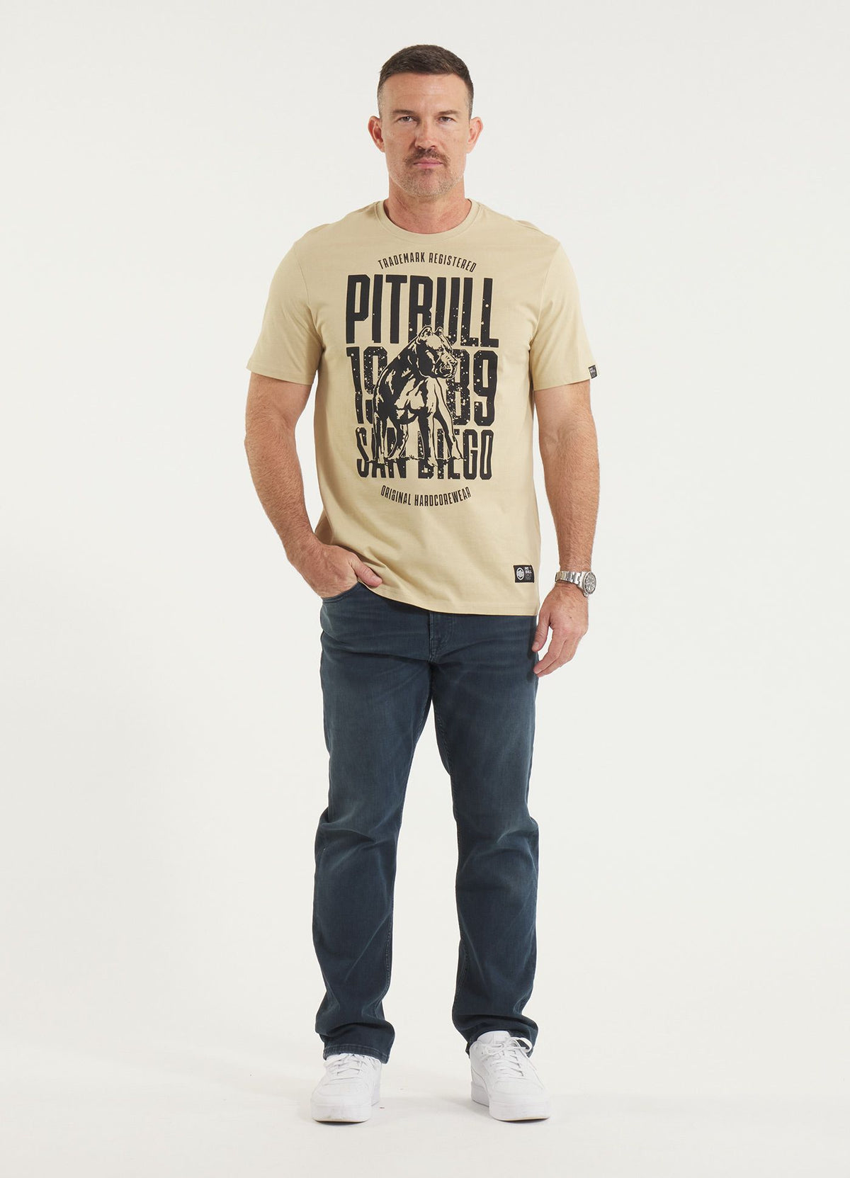 T-Shirt San Diego Dog - Sand