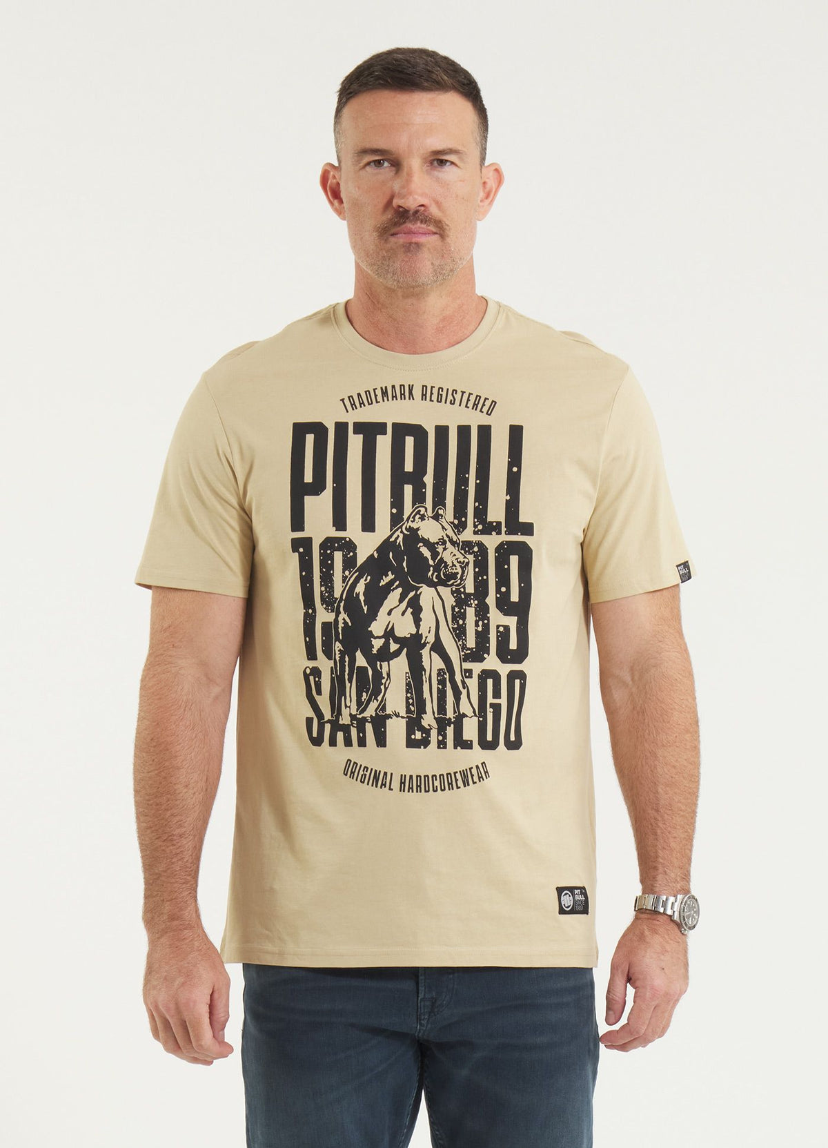 T-Shirt San Diego Dog - Sand
