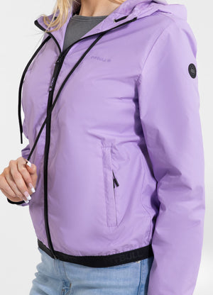 Women's hooded jacket PRIMOSA - Lilac