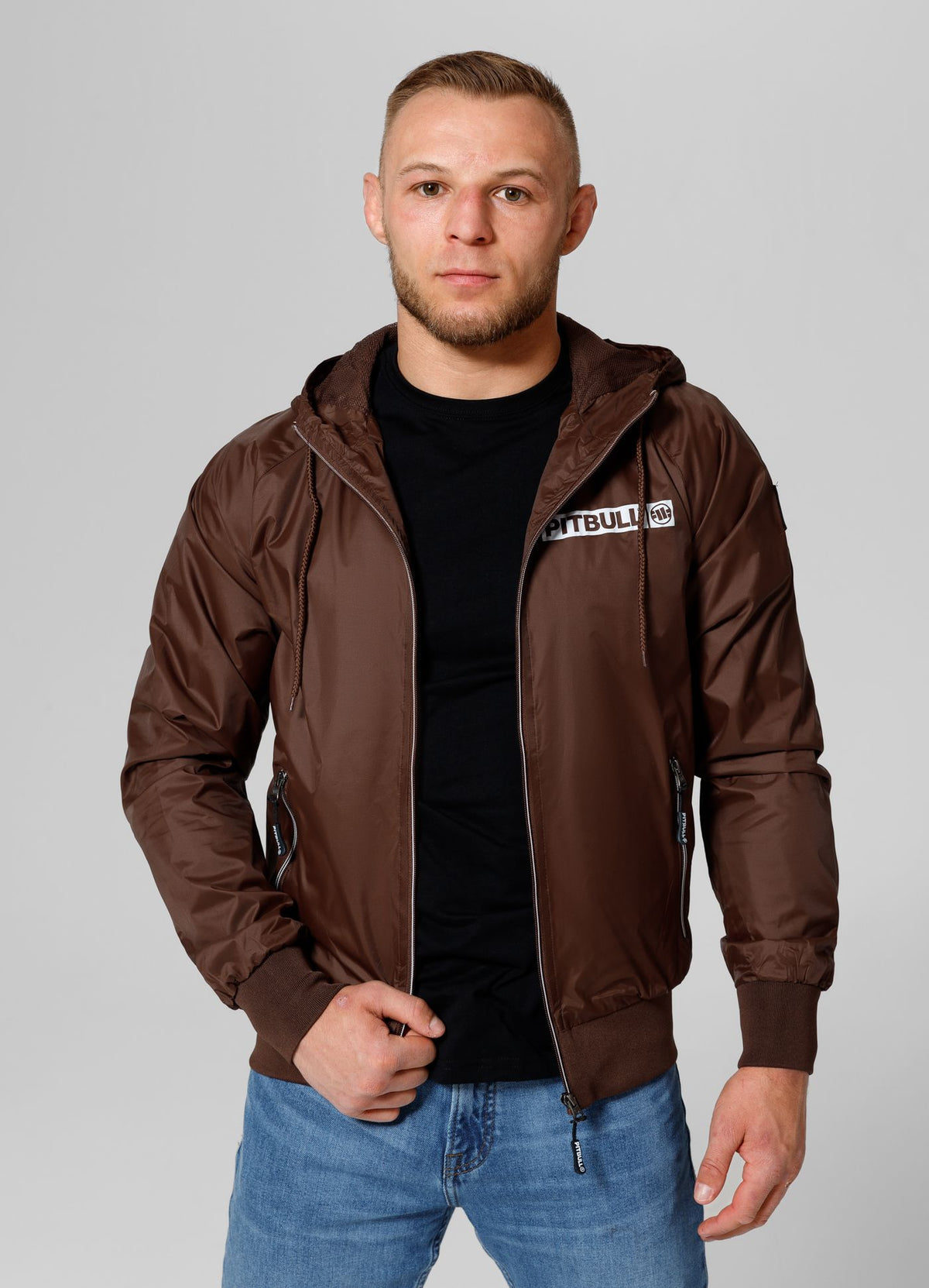 Men's hooded jacket Athletic Logo